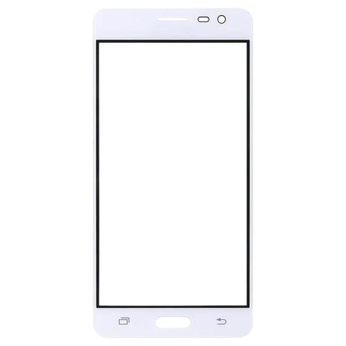 Glasaußenlinse Bildschirm Samsung Galaxy J3 Pro/J3110 (Weiß) - (Packung mit 10)