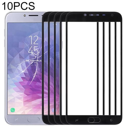 Äußere Glaslinse Frontbildschirm Samsung Galaxy J4 (10 Stück) (Schwarz)