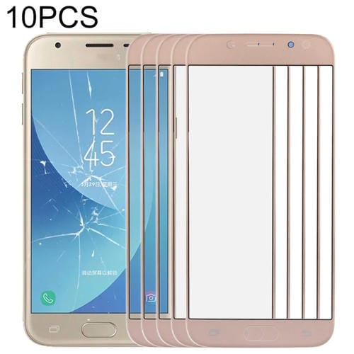 Glaslinse Außenbildschirm Samsung Galaxy J3 (10 Stück) (Gold)