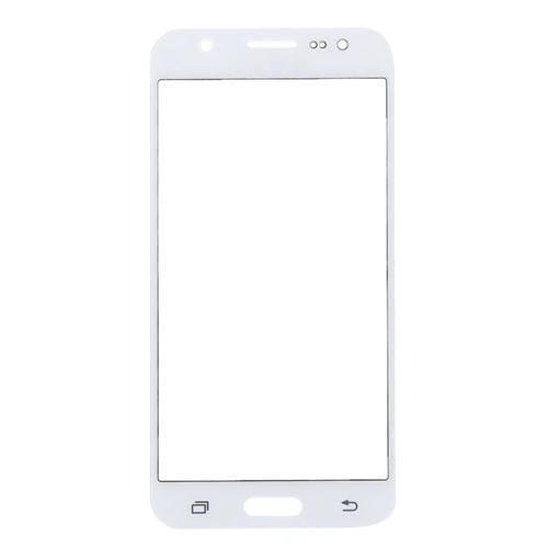 Verre de protection d'écran extérieur Samsung Galaxy J7/J700 (Blanc) (10 pièces)
