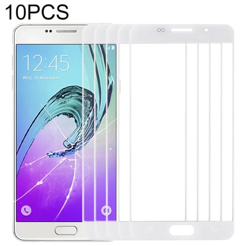 Lente de Cristal Exterior Pantalla Samsung Galaxy A7 A710 (10 Pieças) (Branco)