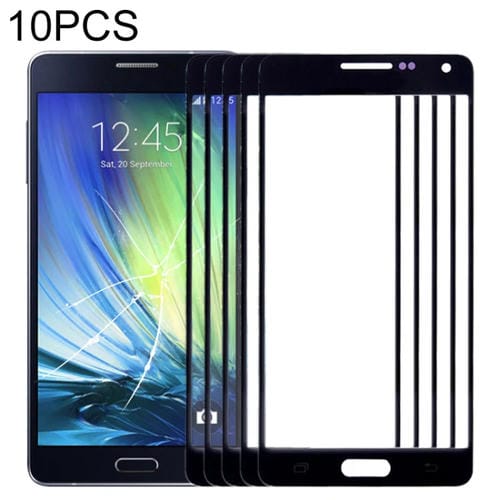 Front Screen Outer Glass Lens Samsung Galaxy A5/A500 (Black) - Pack of (10 Pieces)