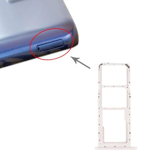 SIM-Karten- und Micro-SD-Fach Samsung Galaxy A02s SM-A025 (Weiß)