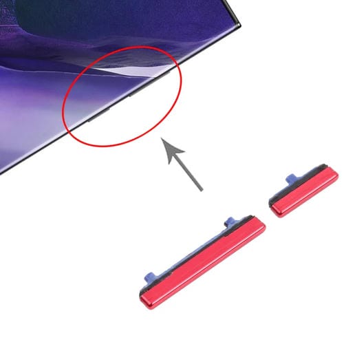 Pulsanti di accensione e volume Samsung Galaxy Note 20 Ultra (Rosso)