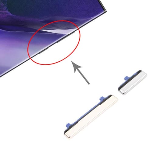 Botões Samsung Galaxy Note 20 Ultra Ligado e Volume (Prateado)