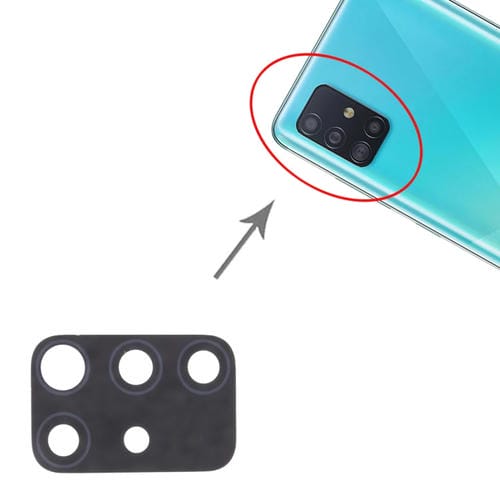 Obiettivo della fotocamera posteriore (10 pezzi) Samsung Galaxy A51 SM-A515