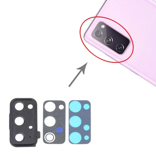 Camera Lens Cover Samsung Galaxy S20 FE 5G SM-G781 (10 Pieces) (Black)