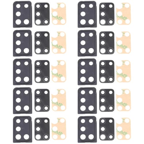 Camera Lens Cover Samsung Galaxy A21s SM-A217 (10 Pieces) (Black)