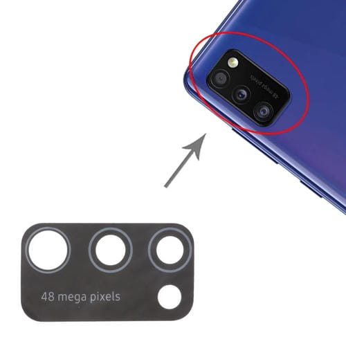 Obiettivo della fotocamera posteriore Samsung Galaxy A41 SM-A415 (10 pezzi)