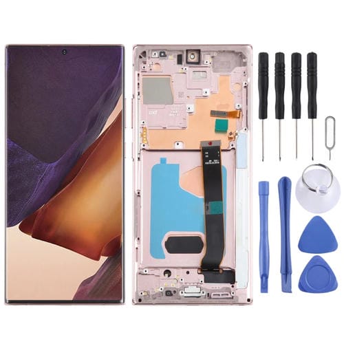 LCD Super AMOLED screen Samsung Galaxy Note 20 Ultra 4G with Frame (Gold)