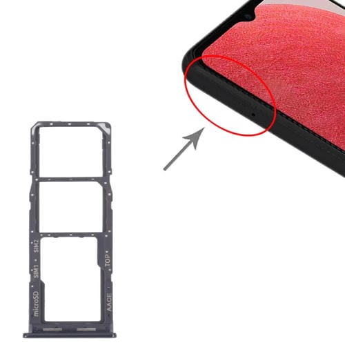 Tabuleiros Cartões SIM e Micro SD Samsung Galaxy A13 SM-A135 (Preto)