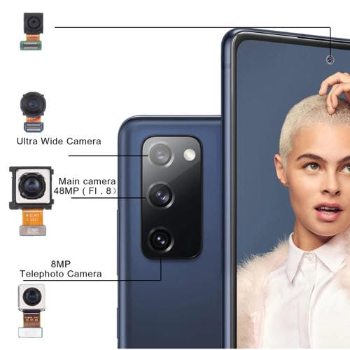 Conjunto de Câmara Samsung Galaxy S20 FE SM-G780 (Teleobjetivo + Grande Angular + Principal + Frontal)