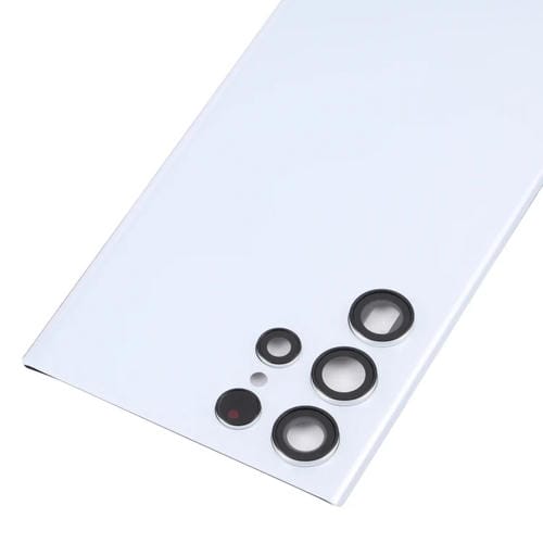 Dos de couverture + Objectif de caméra Samsung Galaxy S22 Ultra 5G SM-S908B (Blanc)