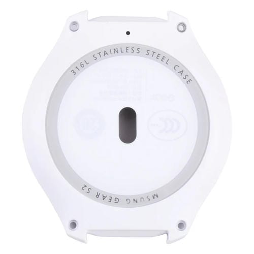 Back Cover Case with Glass Lens Samsung Galaxy Gear S2 SM-R720 (White)