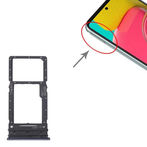 SIM-Karten- und Micro-SD-Fach Samsung Galaxy M53 SM-M536B (Schwarz)