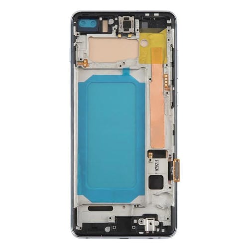 Pantalla LCD TFT digitalizadora de 6,38 pulgadas para Samsung Galaxy S10+ SM-G975F, ensamblaje completo con marco, sin identificación de huellas dactilares.