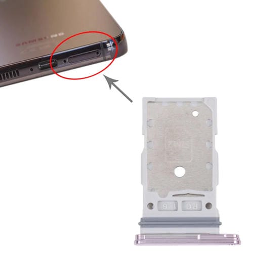 Bandeja de Tarjeta SIM Samsung Galaxy S23 / S23+ SM-S961B / S911B (Rosa)
