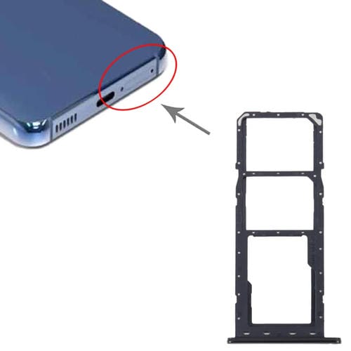 SIM Card and Micro SD Tray Samsung Galaxy M04 SM-M045F (Black)