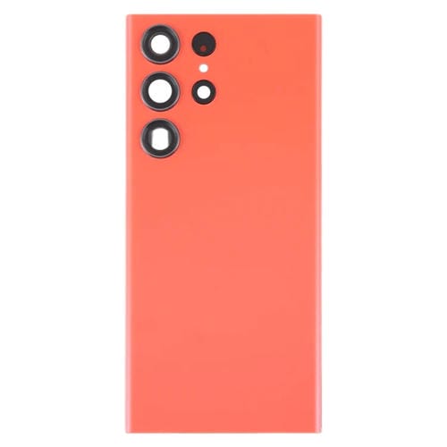 Tapa Trasera de Batería de Vidrio Samsung Galaxy S23 Ultra SM-S918 con Lente de Cámara (Rojo)