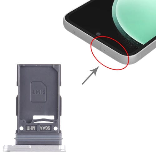 Vassoio della scheda SIM Samsung Galaxy S23 FE SM-S711B (Argento)