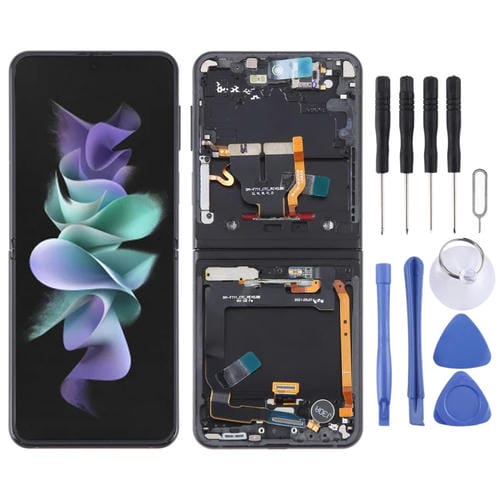 Schermo LCD Samsung Galaxy Z Flip3 SM-F711 con Cornice (Nero)
