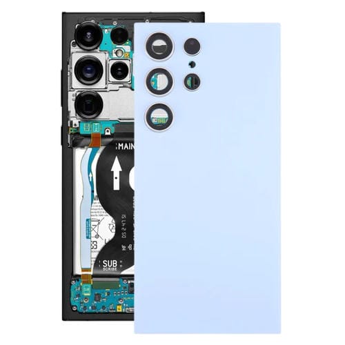 Back Cover Battery Samsung Galaxy S24 Ultra SM-S928B with Camera Lens (Blue)