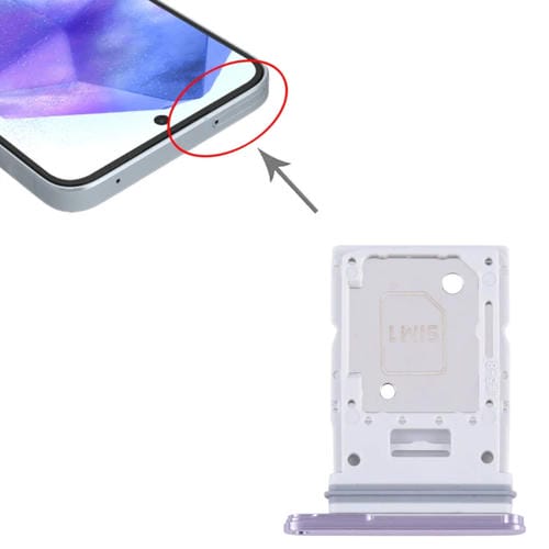 SIM Card and Micro SD Tray Samsung Galaxy A55 SM-A556B (Purple)