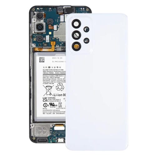 Tampa Traseira da Bateria Samsung Galaxy A23 4G SM-A235F com Lente da Câmara (Branco)
