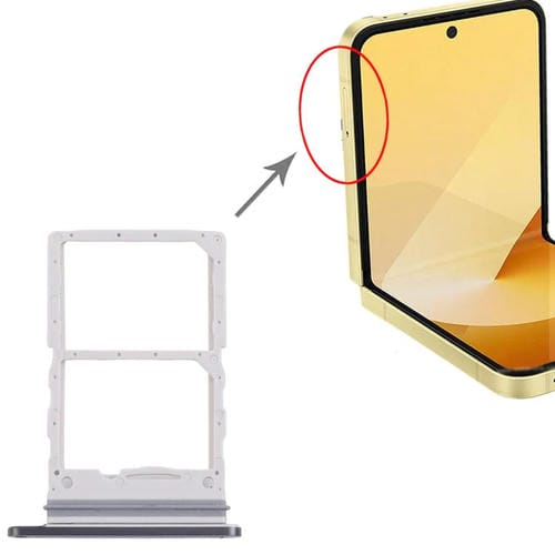 SIM-Kartenfach Samsung Galaxy Z Flip6 SM-F741B (Schwarz)