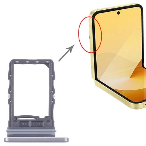 Vassoio della scheda SIM Samsung Galaxy Z Flip6 SM-F741B (Grigio)