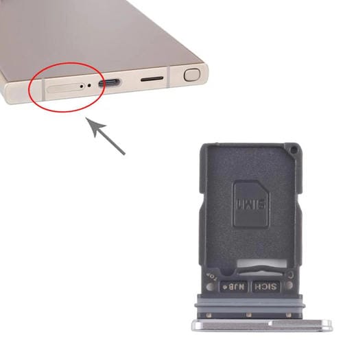 SIM Card Tray Samsung Galaxy S25 Ultra SM-S938B (Silver)