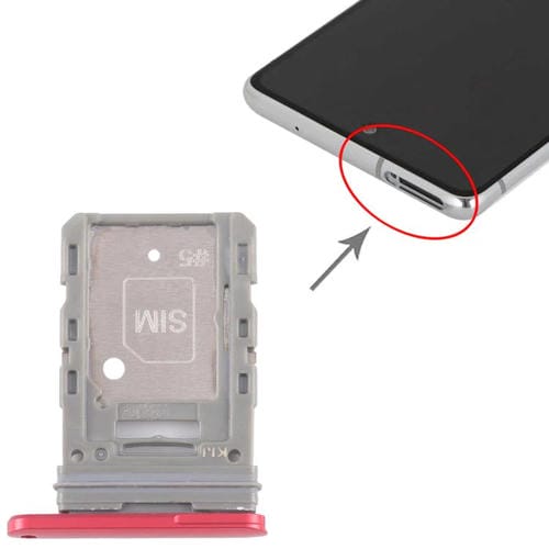 SIM Card Tray Samsung Galaxy S20 FE SM-G780F (Red)