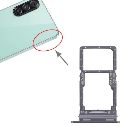 Tabuleiro Cartão SIM/Micro SD Samsung Galaxy A26 SM-A266B (Preto)