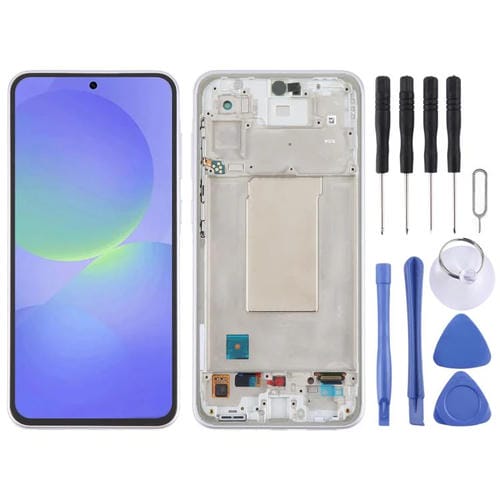 LCD-Bildschirm Samsung Galaxy A36 SM-A366B und Rahmen (Lila)