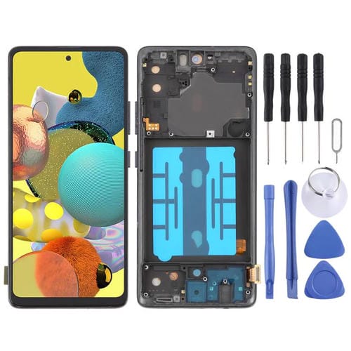 Écran OLED de 6,43" avec cadre Samsung Galaxy A51 5G SM-A516 (Noir)