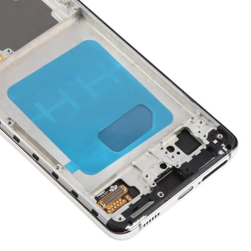 Pantalla LCD TFT de 6,12 pulgadas para Samsung Galaxy S21 5G SM-G991B, digitalizador completo con marco, sin identificación de huellas dactilares (plateado)