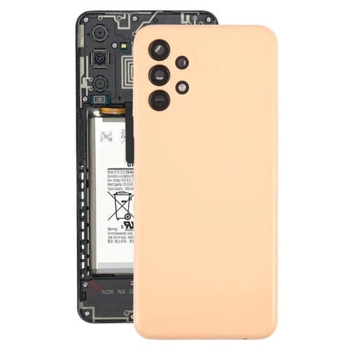 Carcasa trasera con tapa para lente de cámara para Samsung Galaxy A13 SM-A135F (naranja)