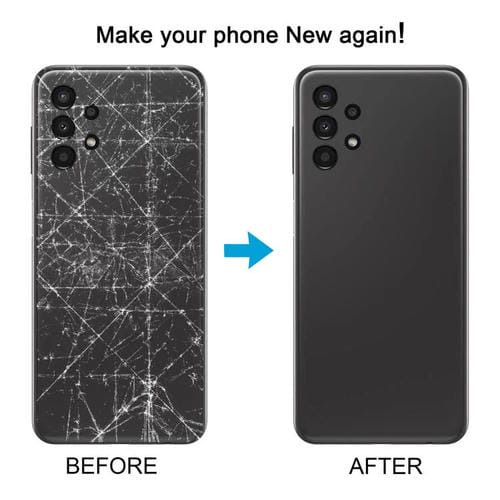 Carcasa trasera con tapa para lente de cámara para Samsung Galaxy A13 SM-A135F (blanca)