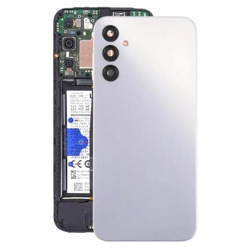 Carcasa trasera con tapa para lente de cámara para Samsung Galaxy A14 5G SM-A146B (plateada)