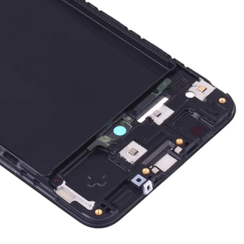 Frontgehäuse LCD-Rahmen Samsung Galaxy A50 Facettiertes Panel (Schwarz)