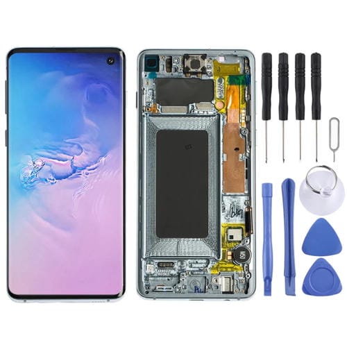 Pantalla Completa Original con Marco Super AMOLED Samsung Galaxy S10 4G (Azul)