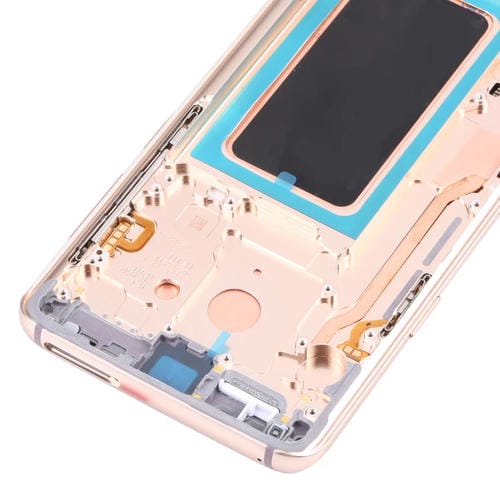 Ecrã LCD Super AMOLED Samsung Galaxy S9 G960F DS G960U G960W G9600 com Moldura (Ouro)