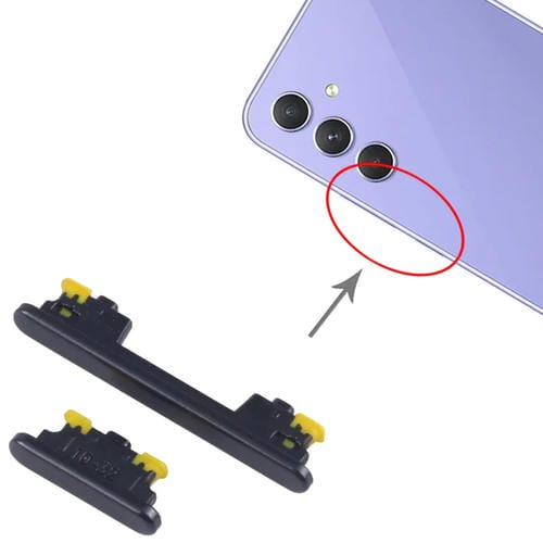 Botões de Energia e Volume Samsung Galaxy A54 SM-A546B (10 Peças) (Preto)