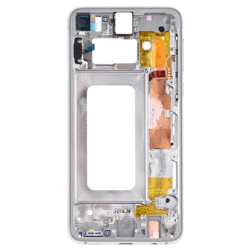 Plaque de lunette de cadre moyen avec touches latérales Samsung Galaxy S10e SM-G970 (Blanc)
