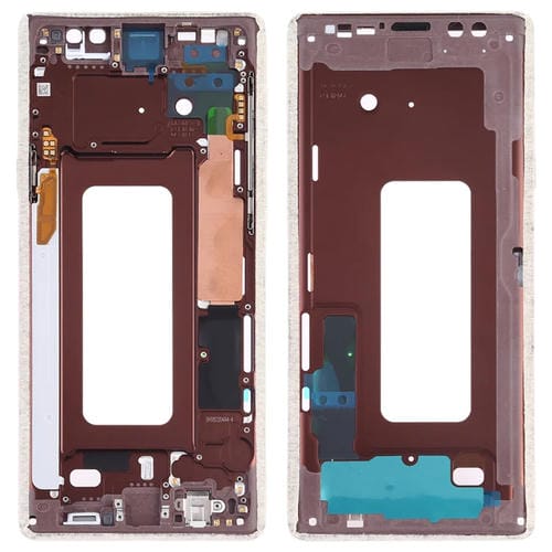 Placa de Bisel de Marco Medio Samsung Galaxy Note 9 con Teclas Laterales (Oro)
