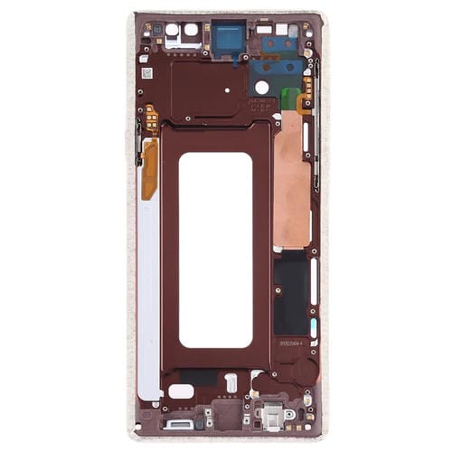 Placa de Bisel de Marco Medio Samsung Galaxy Note 9 con Teclas Laterales (Oro)