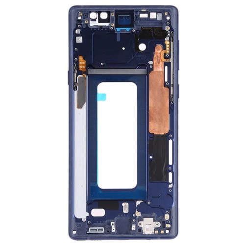 Placa de Bisel de Marco Medio Samsung Galaxy Note 9 SM-N960 con Teclas Laterales (Azul)