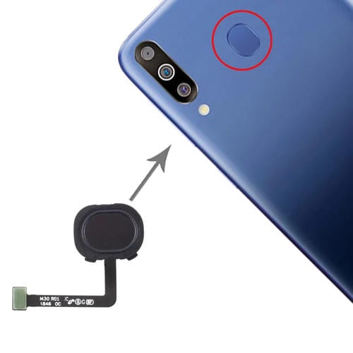 Cabo Flex Sensor Impressões Digitais Samsung Galaxy M30 (Preto)