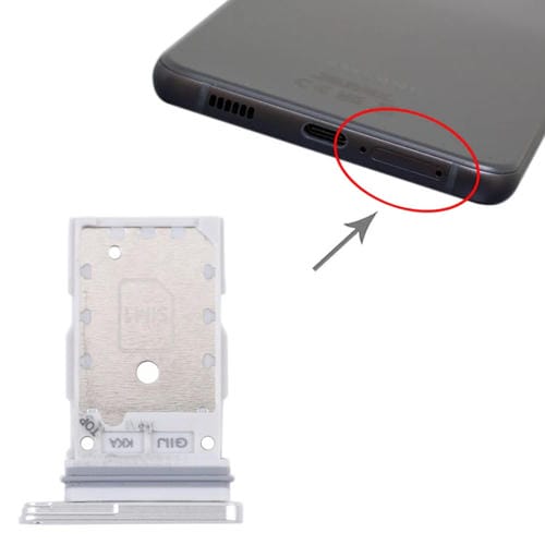 SIM-Kartenfach Samsung Galaxy S21 FE 5G SM-G990B (Weiß)