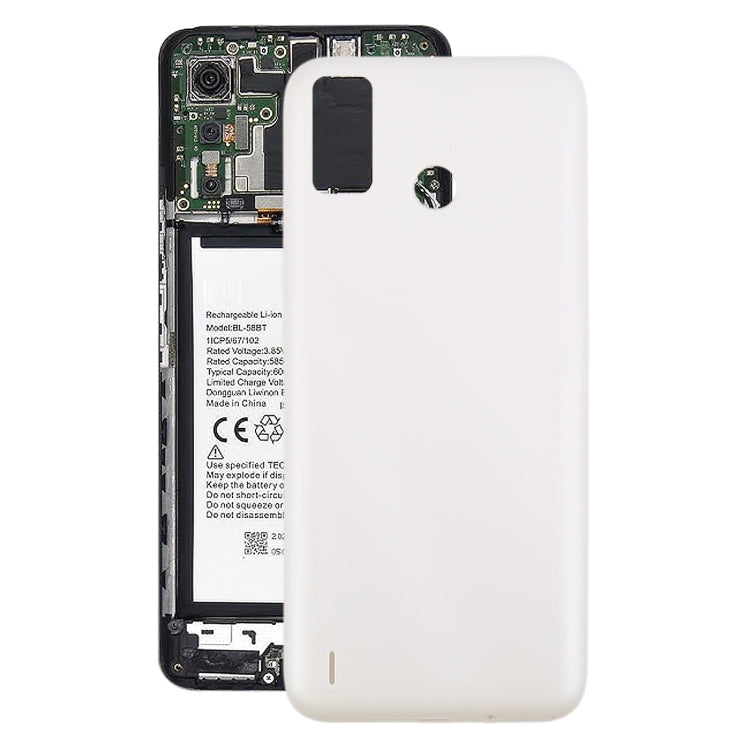 Coperchio Posteriore della Batteria Tecno Spark 6 Go (Bianco) Originale